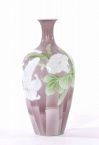 1900's Japanese Makuzu Kozan Studio Porcelain Vase Flower Mk