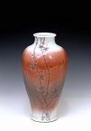 Old Japanese Makuzu Kozan Peachbloom Studio Vase