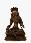 18C Chinese Tibetan Gilt Bronze Buddha
