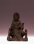 17C Chinese Bronze Quan Yin Buddha w Kids