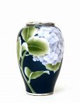 Meiji Japanese Shofu Studio Vase with Silver