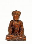 19C Chinese Gilt Lacquer Wood Buddha Quan Yin