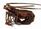 Old Japanese Bronze Articulated Lobster Signed