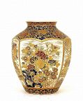 Meiji Japanese Gosu Imperial Satsuma Vase by Hododa